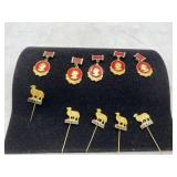 Political Pins Lot stick pins are missing bottoms
