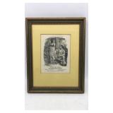 Matted Print of BRUTUS AND CESAR. Frame size is