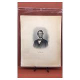 Engraving of Abraham Lincoln