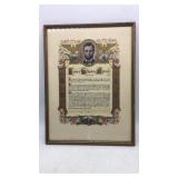Framed Lincoln