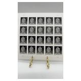 4860 LINCOLN STAMPS Pane of 20 MNH