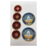 (6) assorted patches.