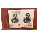 (2) President Lincoln Stamps.