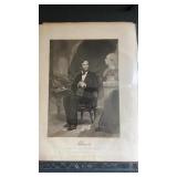 Engraving of Abraham Lincoln. Approximately 8" x