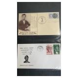 Two Stamped Envelopes with President Lincoln on.