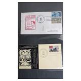Two Lincoln stamped vintage envelopes 1960 & 1964