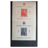 San Marino Stamp Scott#  186.187  Abraham Lincoln