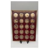 Twenty Franklin Mint Solid Bronze  History Coins.