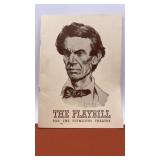 1939 PLYMOUTH THEATRE PLAYBILL - ABE LINCOLN IN