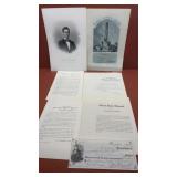 Political Documents. National Lincoln Monument