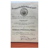 Signed Document from the Presidential office of