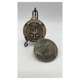(2) Oklahoma  Medals . Both approximately 3"