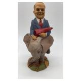 John McCain Gnome on Elephant Figure by Tom Clark