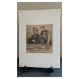 Abraham Lincoln comic engraving. 7.1/4" x 10"