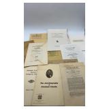 Vintage Abraham Lincoln Assortment of paperwork.