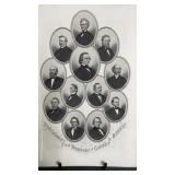 Engraving of President Johnson and New Members of