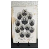 Engraved photo of Union Generals