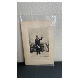 Engraved photo of Lincoln