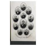 Engraved photo of President Lincoln and Cabinet