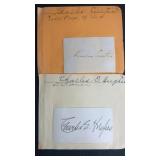 (2) Autographs from Heads of State