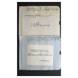 Autograph with note from William D. Mitchell.