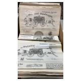 Box lot of vintage Political Bandwagon