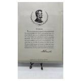 Wisdom by Abe Lincoln and Duty as seen by Lincoln