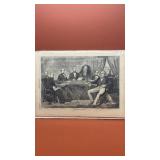 Engraving of The Cabinet at Washington 1861