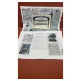 Copy of The New York Harald. Dated 1865