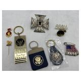 Political Memorabilia Lot keychains Pins