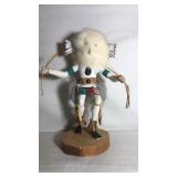 KACHINA Figure White Owl. Hand crafted. Stands