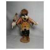 KACHINA Figure. Zuni Corn Dancer. Stands