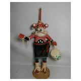 KACHINA Figure. Mud-Head. Hand Crafted and stands