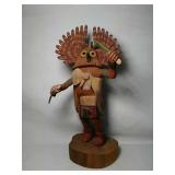 Wooden Kachina. Hand Crafted, Owl. Stands