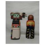 Wooden Kachina Figures. Hand Crafted.