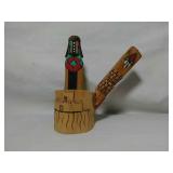 Kachina Figurine. Hand Carved Zuni Maiden. Stands
