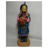 Native American Maiden. Stands approximately 9"
