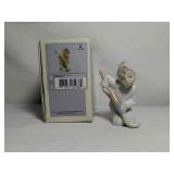 LLADRO Christmas Ornament. Mini Duened Elf. Stand
