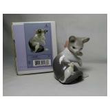 LLADRO Porcelain Figurine.  Cat & Mouse. In