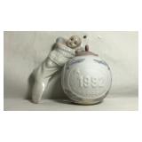 2 LLADRO Christmas Ornaments. Without a box.