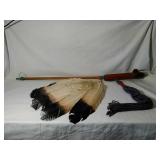 Wooden Peace Pipe. Approximately 30".