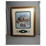 Beautiful Matted Framed Artwork. Life Mates by