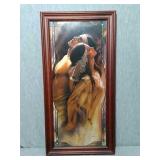 Beautiful Native American Framed Artwork. 2003