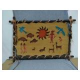 Hand Crafted Native American wall Art. Stretched