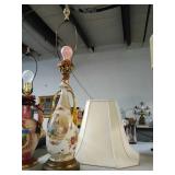 Victorian Lamp with shade. Lamp tested and works.