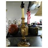 Cast Metal base lamp. Stands approximately 20"
