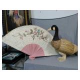 2 Large Decorative items. Large goose made from