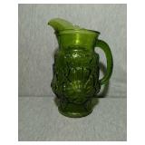 Vintage Green Ice tea pitcher. Stands 10.5" tall.