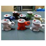 8 Assorted Vintage Political Elephant cups. Dated