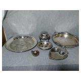 6 Assorted Beautiful Silver Plated serving